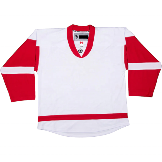 Eishockeyuniform mit hochwertiger Stickerei, maßgeschneiderter Team-Eishockeypullover, personalisiertes Detroit-Red-Wings-Hockeytrikot