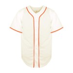 Maßgeschneidertes, sublimiertes, atmungsaktives Übergrößen-Unisex-Baseballtrikot mit V-Ausschnitt, Stickerei, Kurzarm, durchgehende Knopfleiste, 100 % Polyester