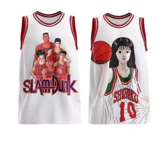 Maßgeschneiderte Jungen-Rasta-Basketballtrikot-Sets mit Digitldruck, atmungsaktiv, Übergrößen, Anime-Design Maßgeschneiderte Jungen-Rasta-Basketballtrikot-Sets mit Digitldruck, atmungsaktiv, Übergrößen, Anime-Design