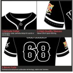 Großhandel Sportbekleidung, Übergrößen, Kurzarm, günstige leere Baseballuniform-Sets mit Stickerei, 100 % Polyester, Nadelstreifen-Trikot Großhandel Sportbekleidung, Übergrößen, Kurzarm, günstige leere Baseballuniform-Sets mit Stickerei, 100 % Polyester, Nadelstreifen-Trikot