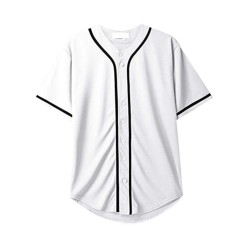 Großhandel Sportbekleidung, Übergrößen, Kurzarm, günstige leere Baseballuniform-Sets mit Stickerei, 100 % Polyester, Nadelstreifen-Trikot