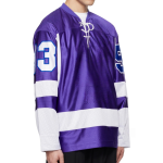 Sublimiertes Unisex-Hockeytrikot aus 100 % Polyester, schnell trocknend, atmungsaktiv, individuell gestaltbares Teamlogo an vorderer Position, Eisbekleidung