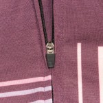 Hochwertiges, maßgeschneidertes Profi-Radtrikot, sublimiert, atmungsaktiv, UV-schutz, umweltfreundlich, langärmelig, grauviolett, schnell trocknend