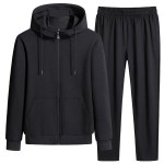 OEM maßgeschneideter Zweiteiler mit Kapuzen-Cardigan-Trainingsanzug, Übergrößen, atmungsaktiv, Kapuzenpullis und Hosen, Jogging-Set OEM maßgeschneideter Zweiteiler mit Kapuzen-Cardigan-Trainingsanzug, Übergrößen, atmungsaktiv, Kapuzenpullis und Hosen, Jogging-Set