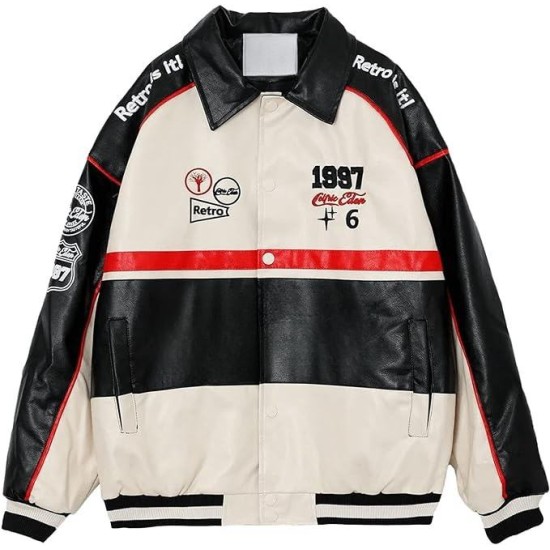 Unisex atmungsaktiver, wasserdichter Motorradrenanzug, Motorrad-Grafik-Bomberjacke, Oversize-Streetwear-Jacke, Motocross Unisex atmungsaktiver, wasserdichter Motorradrenanzug, Motorrad-Grafik-Bomberjacke, Oversize-Streetwear-Jacke, Motocross