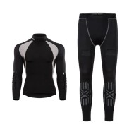 KM21 OEM ODM Herren-Eishockey-Outfit für Erwachsene mit Wärmeübertragungsdruck, sublimierter schnelltrocknender Hose aus Polyester/Spandex und Stehkragen-Set