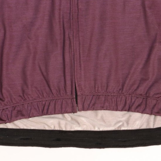 Hochwertiges, maßgeschneidertes Profi-Radtrikot, sublimiert, atmungsaktiv, UV-schutz, umweltfreundlich, langärmelig, grauviolett, schnell trocknend