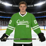 OEM/ODM, sublimierte, umweltfreundliche Team-Eishockeytrikots mit personalisiertem Logo, Namen und Nummer, Retro-Hockeyuniformen, unisex