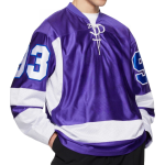 Sublimiertes Unisex-Hockeytrikot aus 100 % Polyester, schnell trocknend, atmungsaktiv, individuell gestaltbares Teamlogo an vorderer Position, Eisbekleidung