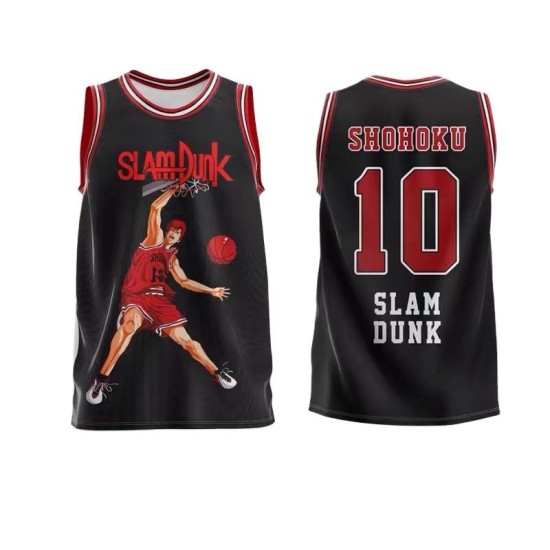 Maßgeschneiderte Jungen-Rasta-Basketballtrikot-Sets mit Digitldruck, atmungsaktiv, Übergrößen, Anime-Design Maßgeschneiderte Jungen-Rasta-Basketballtrikot-Sets mit Digitldruck, atmungsaktiv, Übergrößen, Anime-Design