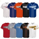 Maßgeschneiderte Digitldruck-Baseballtrikots, atmungsaktiv, Übergrößen, Team-Sportuniform, antibakteriell, schnell trocknend, Polyester