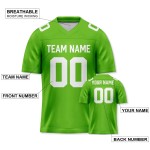 Maßgeschneiderte Herren-American-Football-Shirts aus 100 % Polyester, Sublimationsdruck, Kurzarm, V-Ausschnitt, schnell trocknend, atmungsaktiv, Großhandel