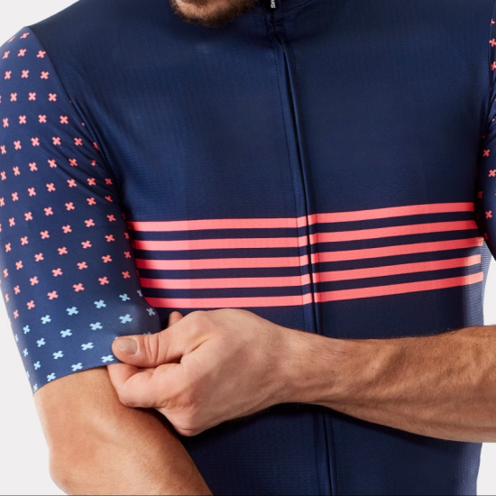 OEM/ODM, nahtloses, leichtes, antibakterielles, schnell trocknendes, vierweg-stretchiges, UV-schützendes Sportoberteil, durchgehender Reißverschluss, Radtrikot für Herren, Übergrößen OEM/ODM, nahtloses, leichtes, antibakterielles, schnell trocknendes, vierweg-stretchiges, UV-schützendes Sportoberteil, durchgehender Reißverschluss, Radtrikot für Herren, Übergrößen