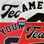 Beliebteste hochwertige, personalisierte, genähte Baseballtrikots mit Farbverlauf, Stickerei, atmungsaktiv, schnell trocknend, für alle Teams