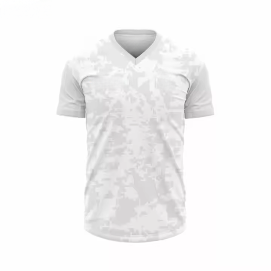 Werksmaßgeschneiderte Profi-Football-Shirts mit Wärmeübertragungsdruck, Team-Fußballtrikots in Schwarz/Weiß/Blau, 100 % Polyester, leicht Werksmaßgeschneiderte Profi-Football-Shirts mit Wärmeübertragungsdruck, Team-Fußballtrikots in Schwarz/Weiß/Blau, 100 % Polyester, leicht