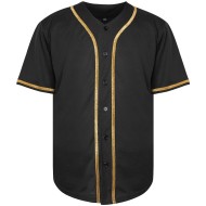 Maßgeschneidertes Logo, sublimiertes Unisex-Baseballtrikot, atmungsaktiv, V-Ausschnitt, schnell trocknend, antibakteriell, Übergrößen, Teamwear, OEM/ODM, 100 % Polyester