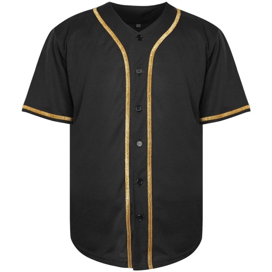 Maßgeschneidertes Logo, sublimiertes Unisex-Baseballtrikot, atmungsaktiv, V-Ausschnitt, schnell trocknend, antibakteriell, Übergrößen, Teamwear, OEM/ODM, 100 % Polyester