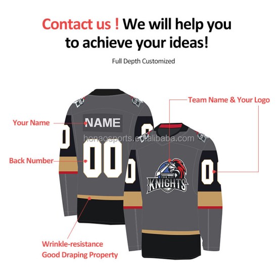 Eishockeyuniform mit hochwertiger Stickerei, maßgeschneiderter Team-Eishockeypullover, personalisiertes Detroit-Red-Wings-Hockeytrikot