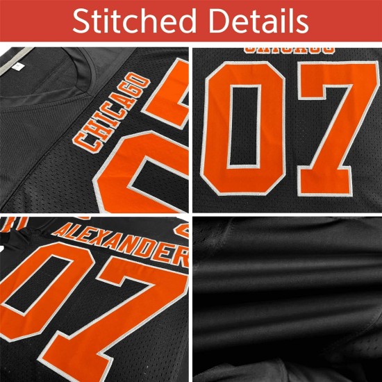 Großhandel: Maßgeschneiderte, einfarbige, sublimierte, genähte American-Football-Trikots, Kurzarm, 100 % Polyester, leicht, Spieltrikots Großhandel: Maßgeschneiderte, einfarbige, sublimierte, genähte American-Football-Trikots, Kurzarm, 100 % Polyester, leicht, Spieltrikots