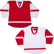 Eishockeyuniform mit hochwertiger Stickerei, maßgeschneiderter Team-Eishockeypullover, personalisiertes Detroit-Red-Wings-Hockeytrikot