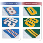 Schnell trocknendes Übergrößen-Herren-Retro-American-Football-Trikot, werksmaßgeschneidert, modischer Digitldruck, kurz, 100 % Polyester