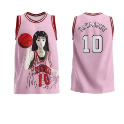 Maßgeschneiderte Jungen-Rasta-Basketballtrikot-Sets mit Digitldruck, atmungsaktiv, Übergrößen, Anime-Design