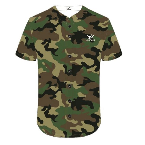 OEM Fabrikpreis, 100 % Polyester, atmungsaktiv, Übergrößen, UV-schutz, Kurzarm, Knopfkragen, Camouflage-Baseballtrikot-T-Shirt OEM Fabrikpreis, 100 % Polyester, atmungsaktiv, Übergrößen, UV-schutz, Kurzarm, Knopfkragen, Camouflage-Baseballtrikot-T-Shirt