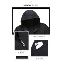 OEM maßgeschneideter Zweiteiler mit Kapuzen-Cardigan-Trainingsanzug, Übergrößen, atmungsaktiv, Kapuzenpullis und Hosen, Jogging-Set