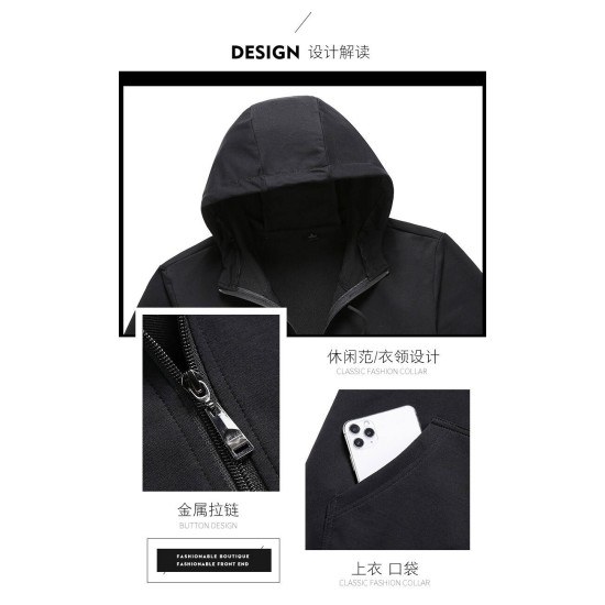 OEM maßgeschneideter Zweiteiler mit Kapuzen-Cardigan-Trainingsanzug, Übergrößen, atmungsaktiv, Kapuzenpullis und Hosen, Jogging-Set OEM maßgeschneideter Zweiteiler mit Kapuzen-Cardigan-Trainingsanzug, Übergrößen, atmungsaktiv, Kapuzenpullis und Hosen, Jogging-Set