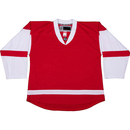 Eishockeyuniform mit hochwertiger Stickerei, maßgeschneiderter Team-Eishockeypullover, personalisiertes Detroit-Red-Wings-Hockeytrikot