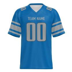 Maßgeschneiderte, genähte Namens-Ausstattung, American-Football-Uniformen, Kurzarm, Übergrößen, Polyester, atmungsaktiv, für Herren und Damen