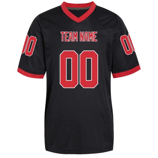 Maßgeschneidertes Design, schnell trocknend, atmungsaktiv, antibakteriell, American-Football-Trikot aus 100 % Polyester, vollständig genäht, sublimationsbedruckt