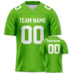 Maßgeschneiderte Herren-American-Football-Shirts aus 100 % Polyester, Sublimationsdruck, Kurzarm, V-Ausschnitt, schnell trocknend, atmungsaktiv, Großhandel