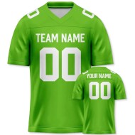 Maßgeschneiderte Herren-American-Football-Shirts aus 100 % Polyester, Sublimationsdruck, Kurzarm, V-Ausschnitt, schnell trocknend, atmungsaktiv, Großhandel