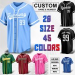 Großhandel: Maßgeschneiderte Baseballuniform mit Knopfleiste, besticktes Logo, Sublimationsdruck, Übergrößen, antibakteriell, atmungsaktiv, Teamtrikot