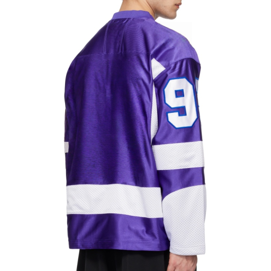 Sublimiertes Unisex-Hockeytrikot aus 100 % Polyester, schnell trocknend, atmungsaktiv, individuell gestaltbares Teamlogo an vorderer Position, Eisbekleidung