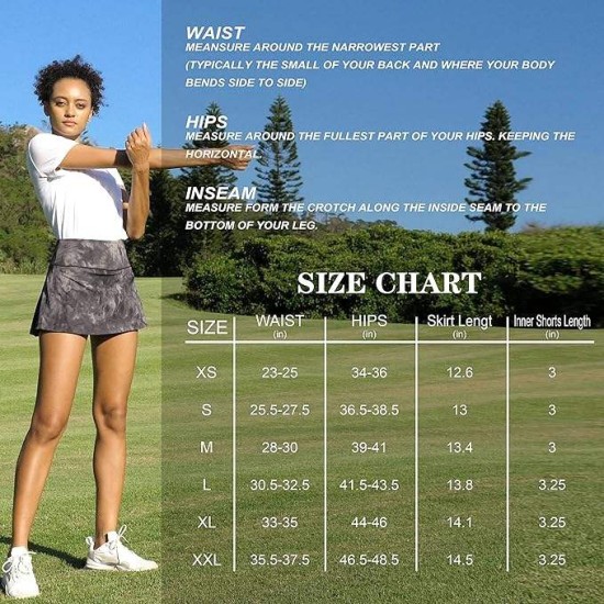 Maßgeschneidertes Logo, OEM/ODM, Damen hochgeschnittene Sportgolfshorts, Fitness-/Yoga-Röcke, mit Taschen, plissiert, Tennismode, Marke KM21