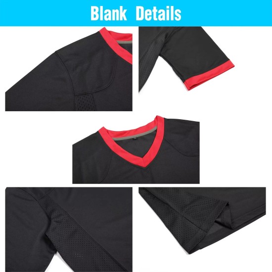 Maßgeschneidertes Design, schnell trocknend, atmungsaktiv, antibakteriell, American-Football-Trikot aus 100 % Polyester, vollständig genäht, sublimationsbedruckt