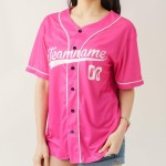 Großhandel: Digitldruck, individuelles Logo, 100 % Polyester, antibakteriell, UV-Schutz, atmungsaktiv, V-Ausschnitt, Kurzarm, Unisex-Baseballtrikot