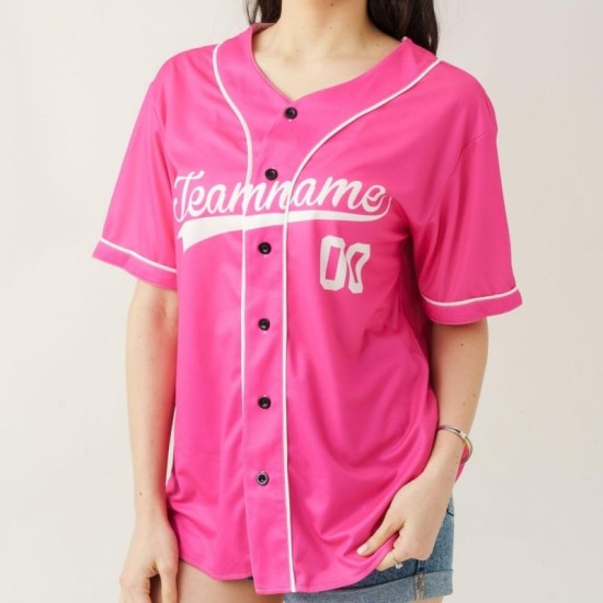 Großhandel: Digitldruck, individuelles Logo, 100 % Polyester, antibakteriell, UV-Schutz, atmungsaktiv, V-Ausschnitt, Kurzarm, Unisex-Baseballtrikot