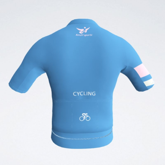 OEM/ODM blaues, leichtes, umweltfreundliches, atmungsaktives Kurzarm-Radtrikot für Herren mit sublimiertem Logo, für Erwachsene OEM/ODM blaues, leichtes, umweltfreundliches, atmungsaktives Kurzarm-Radtrikot für Herren mit sublimiertem Logo, für Erwachsene