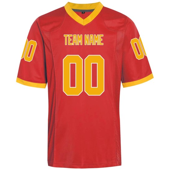 Maßgeschneidertes Design, schnell trocknend, atmungsaktiv, antibakteriell, American-Football-Trikot aus 100 % Polyester, vollständig genäht, sublimationsbedruckt