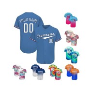Maßgeschneiderte Digitldruck-Baseballtrikots, atmungsaktiv, Übergrößen, Team-Sportuniform, antibakteriell, schnell trocknend, Polyester