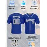 Großhandel: Digitldruck, individuelles Logo, 100 % Polyester, antibakteriell, UV-Schutz, atmungsaktiv, V-Ausschnitt, Kurzarm, Unisex-Baseballtrikot